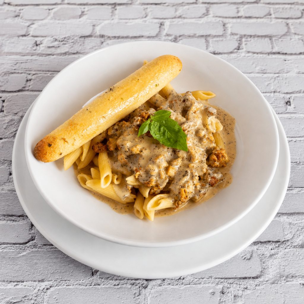 Alfredo Chicken Pasta.