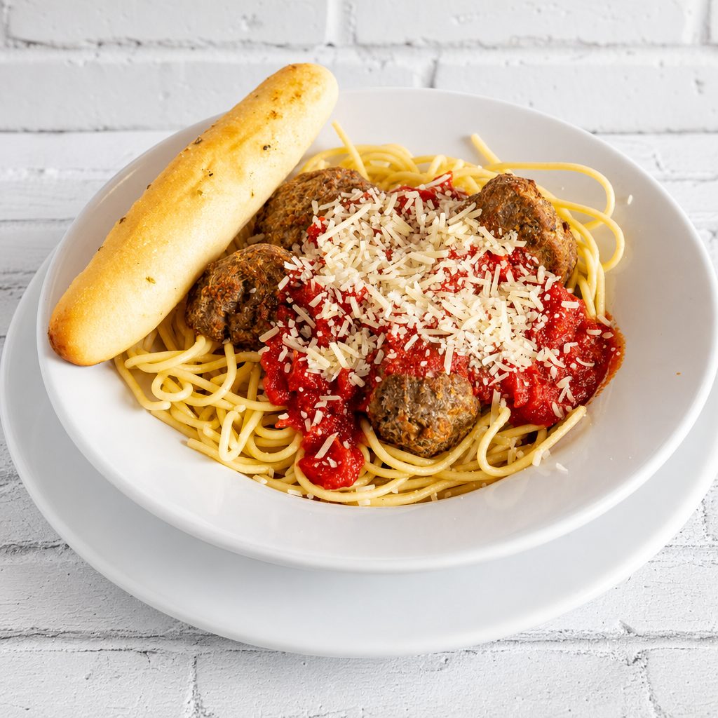 Kids Spaghetti & Meatballs.